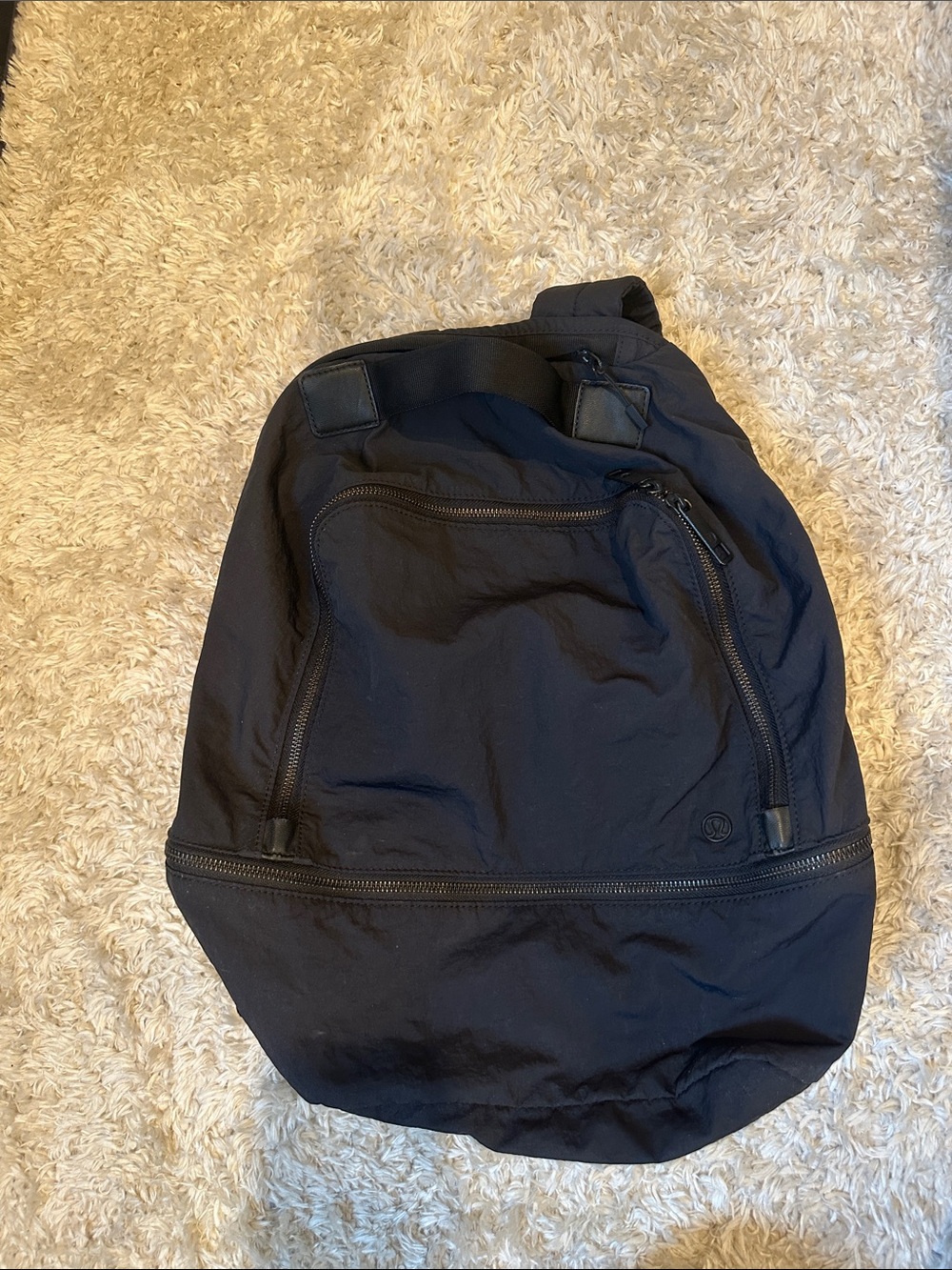 lululemon athletica Black Men's Backpack with Front Zip Pocket